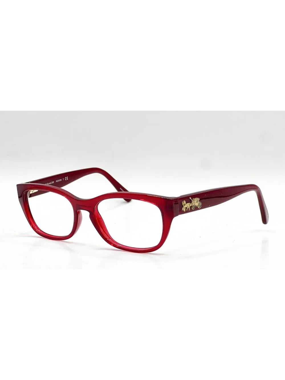 Coach HC 6104 5450 Aubergine Cat Eye Authentic Eyeglass Frames 50-16-140